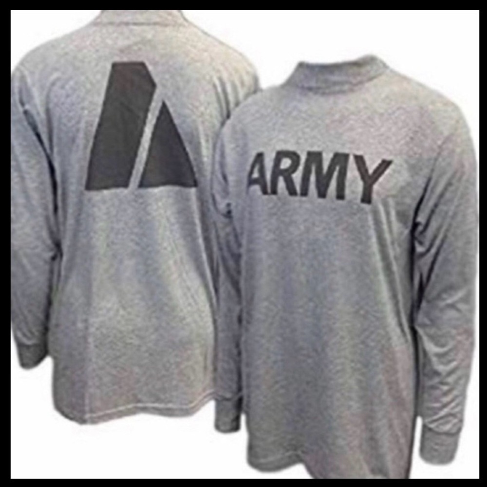 U.S. Army Authentic Physical Training Long-Sleeve Discontinued Vintage Mock-Tee